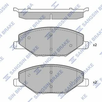 Колодки гальмові дискові передні Hi-Q (SANGSIN) SP1595