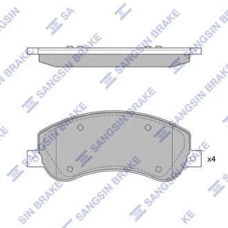 Комплект гальмівних колодок HQ Hi-Q (SANGSIN) SP1675A