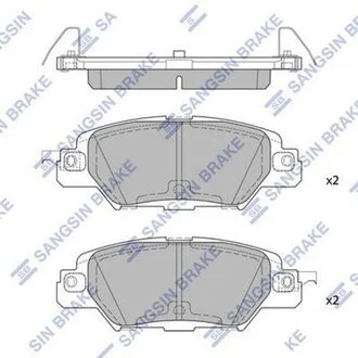 Комплект гальмівних колодок з 4 шт. дисків Hi-Q (SANGSIN) SP1860
