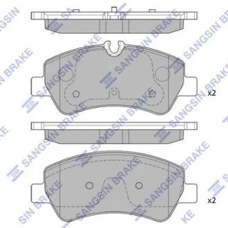 Комплект гальмівних колодок HQ Hi-Q (SANGSIN) SP1884