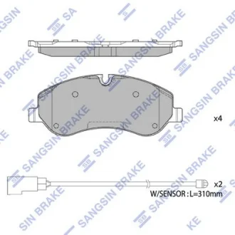 Комплект гальмівних колодок HQ Hi-Q (SANGSIN) SP1885