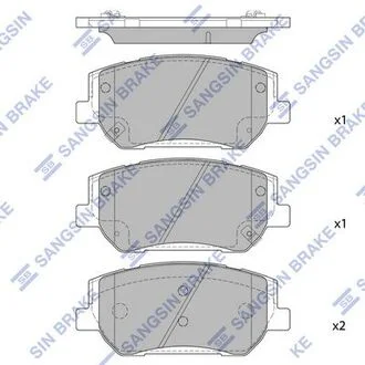 Гальмівні колодки Hi-Q (SANGSIN) SP 1913