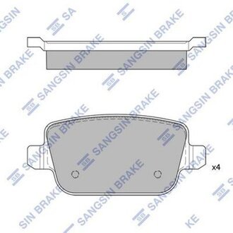 Кт. Гальмівні колодки Hi-Q (SANGSIN) SP2101-R