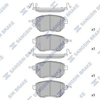 Колодки гальмові дискові передні Hi-Q (SANGSIN) SP2107