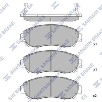 Комплект тормозных колодок. Hi-Q (SANGSIN) SP2115A