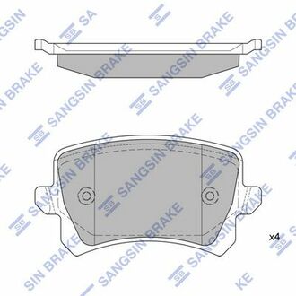 Комплект гальмівних колодок. Hi-Q (SANGSIN) SP2263