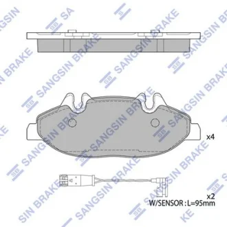 Колодки гальмівні передні MB VIANO (W639) (03-) HI-Q Hi-Q (SANGSIN) SP2331