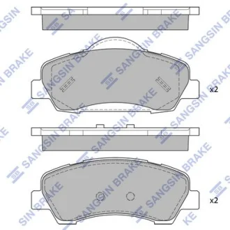 Комплект гальмівних колодок HQ Hi-Q (SANGSIN) SP4208