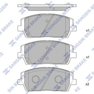 Колодки тормозные передние Hi-Q (SANGSIN) SP4327