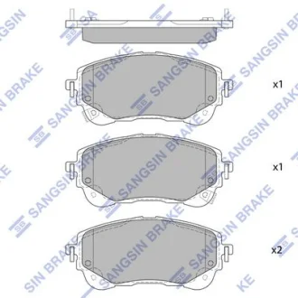 Колодки тормозные передние Toyota Corolla (19-) Hi-Q (SANGSIN) SP4368