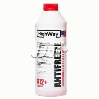 Антифриз-концентрат, G12+ (червоний), 1.5л HighWay 10023