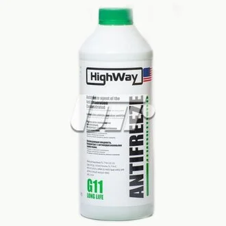 Антифриз-концентрат, G11 (зелений), 1.5л. HighWay 10024