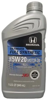 Масло моторне Full Synthetic 5W20 0.946 L HONDA 08798-9138