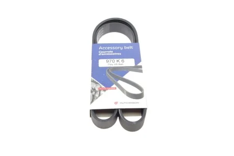 Ремінь поліклінової 6PK970 HUTCHINSON 970K6