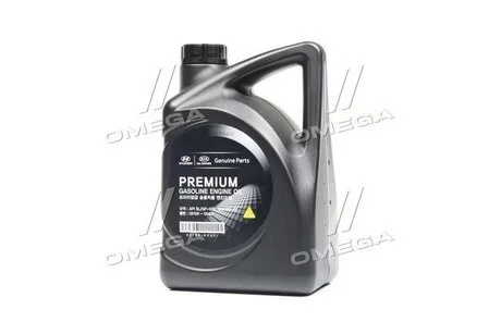 Олива моторна. Mobis Premium Gasoline 5W-20 API SL, ILSAC GF-3, 05100-00421 (Каністра 4л) Hyundai/Kia/Mobis 0510000421