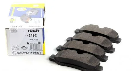 Колодки тормозные ICER 142192