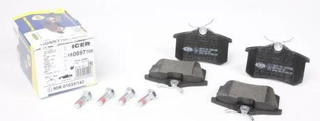 Колодки тормозные ICER 180697-700