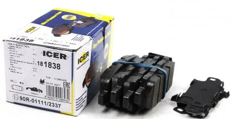 Гальмівні колодки ICER 181838