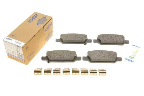 Фото комплект тормозных колодок (дисковых).) ICER 182412 Комплект тормозных колодок (дисковых).) ICER 182412