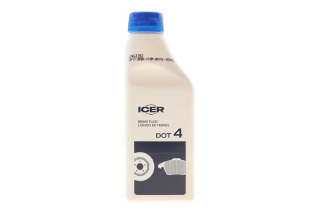 Рідина гальмівна DOT 4 (0,25L) ICER 950005