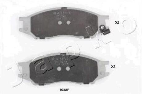 Колодки тормозные дисковые Nissan Almera ii 1.5 (02-),Nissan Almera ii 1.5 (03-) JAPKO 50150 (фото 1)