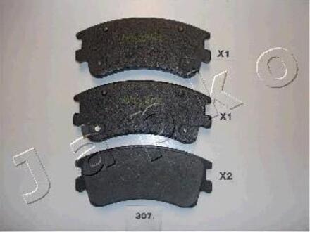 Колодки гальмівні дискові Mazda 6 1.8 (02-07),Mazda 6 2.0 (02-07),Mazda 6 2.0 (JAPKO 50307 (фото 1)