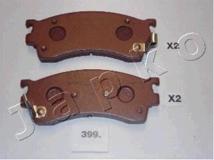 Колодки тормозные дисковые Mazda 626 v 1.8 (97-99),Mazda 626 v hatchback 1.8 (97 JAPKO 50399 (фото 1)