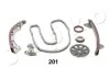К-кт ланцюга ГРМ (2шест+напр+натяжн) Toyota Corolla (E11, E12) 14, 16 (00-07), Avensis 16, 18 JAPKO KJK201 (фото 2)