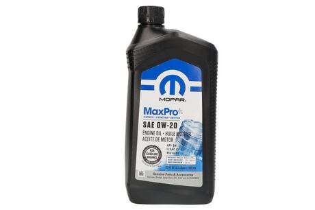Масло моторное 0W-20 MaxPro+ 0.946 L JEEP/CHRYSLER/DODGE 68523994AA (фото 1)