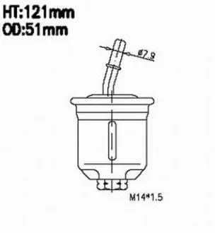 Фильтр топливный в сборе JS ASAKASHI FS3203