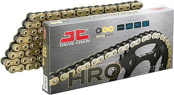 Привідний ланцюг 428 HPO Gold & Black (124 ланок) JT MOTO JTC428HROGB124SL