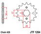 Звезда передняя JT MOTO JTF1264.14 (фото 1)