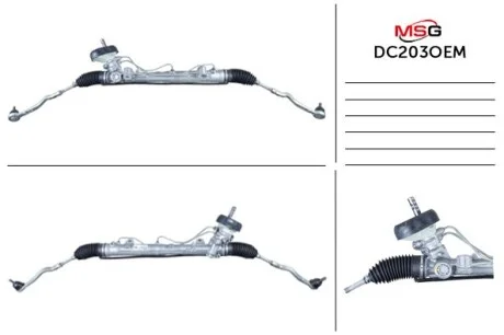 Фото рульова рейка з ГПК нова Renault Dokker 12-21, Renault Logan 13-, Dacia Logan 12-22 Jtekt DC203OEM Рульова рейка з ГПК нова Renault Dokker 12-21, Renault Logan 13-, Dacia Logan 12-22 Jtekt DC203OEM