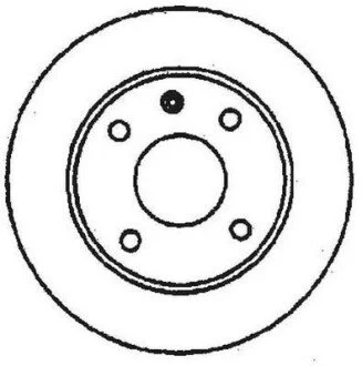 Диск гальмівний передній AUDI 80,SEAT Cordoba,Ibiza,Toledo,VOLKSWAGEN Caddy,Golf,Jetta,Passat Jurid 561141JC