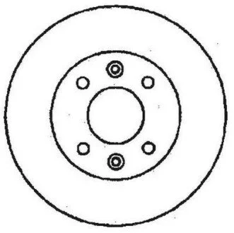 Гальмівний диск передній Peugeot 106, 205, 306, 309, 405 / Citroen AX, C15, Saxo, ZX Jurid 561253JC