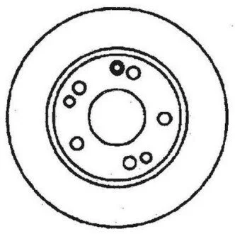 Диск тормозной передний MERCEDES W201, W170 Jurid 561330JC