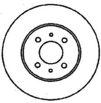 Диск гальмівний передній ALFA ROMEO 145,146,155,FIAT 500,Brava,Bravo,Punto,Panda LANCIA Delta Jurid 561469JC