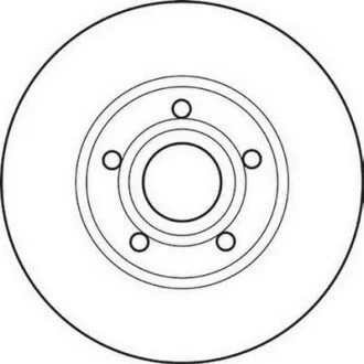 Гальмівний диск передній Audi 100 / A4 / A6 Jurid 561547JC