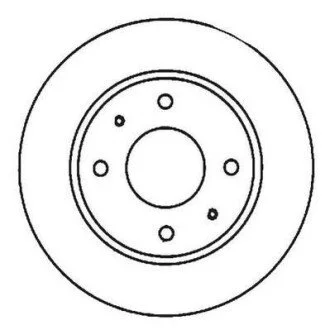 Гальмівний диск передній Hyundai Santamo / KIA Joice / Mitsubishi Lancer / Volvo S40 / V40 Jurid 561926JC