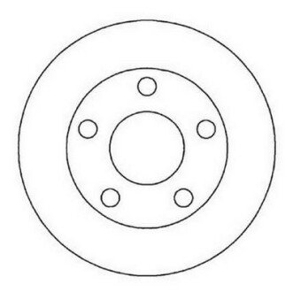 Гальмівний диск задній Audi A4 / VW Passat Jurid 562005JC