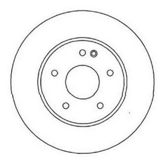 Гальмівний диск передній MERCEDES-BENZ C-class / E-class / CLK / SLK Jurid 562013JC