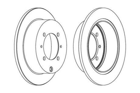 Диск гальмівний HYUNDAI,KIA,MITSUBISHI Jurid 562018JC