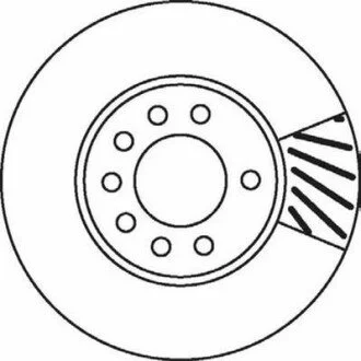 Тормозной диск передний Opel Astra G / Combo / Meriva / Zafira Jurid 562070JC