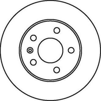 Тормозной диск задний Opel Astra / Combo / Corsa / Meriva / Zafira Jurid 562072JC (фото 1)