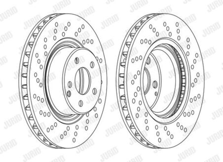 Диск тормозной MERCEDES Jurid 562101JC1