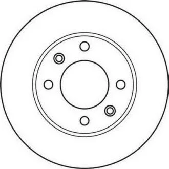 Гальмівний диск задній Citroen Berlingo / Peugeot 1007 Jurid 562130JC