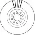 Тормозной диск передний AUDI A1/TT VW BORA/GOLF/BEETLE/POLO SKODA OCTAVIA SEAT IBIZA/LEON/TOLEDO Jurid 562132JC (фото 1)
