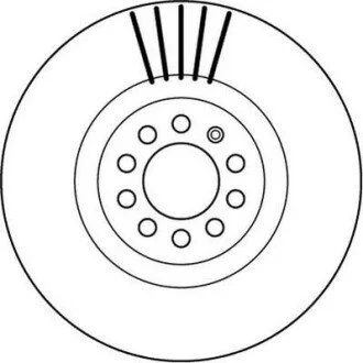 Гальмівний диск передній AUDI A1/TT VW BORA/GOLF/BEETLE/POLO SKODA OCTAVIA SEAT IBIZA/LEON/TOLEDO Jurid 562132JC