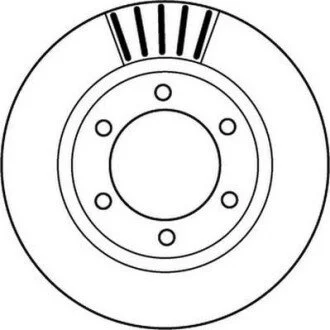Диск тормозной TOYOTA Jurid 562168JC
