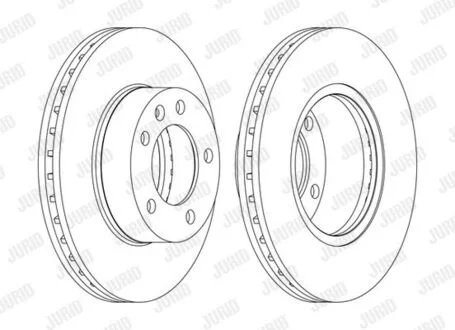 Диск гальмівний NISSAN,OPEL,RENAULT,VAUXHALL Jurid 562190JC1